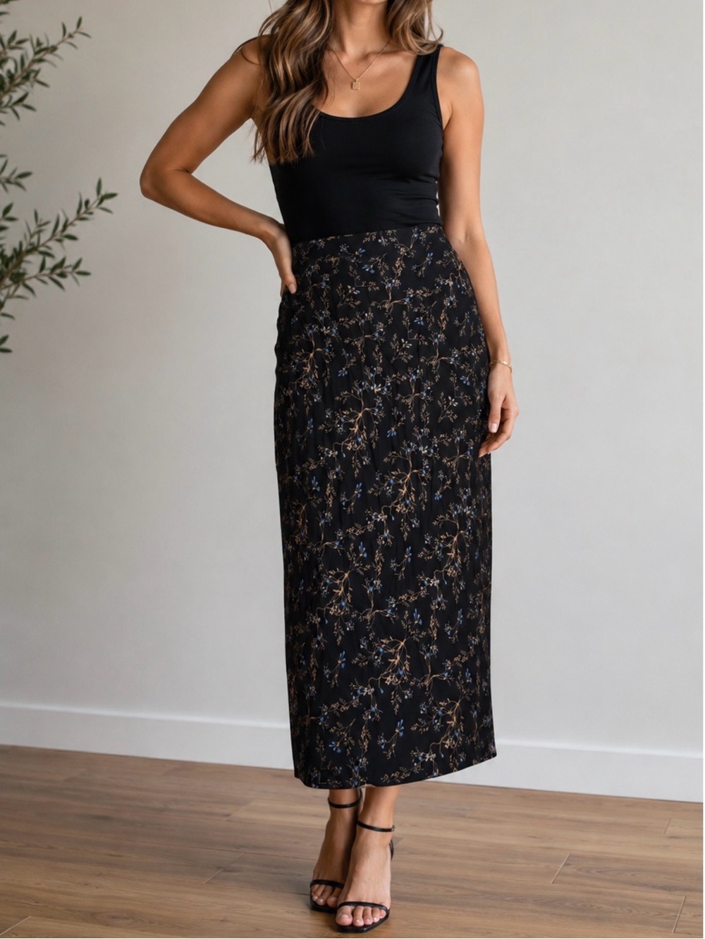 Ricki’s Floral Print Maxi Skirt